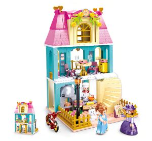 Sluban Girls Dream Village M38-B0875 Zweistöckiges Haus mit Dachgeschoss