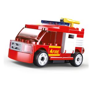 Sluban Power Bricks M38-B0916G Ausziehbares Feuerwehrauto