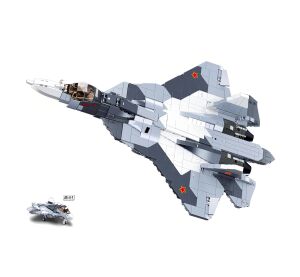Sluban Modellbausteine M38-B0986 Su-57 Düsenjäger 2 in 1