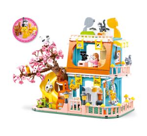 Sluban Girls Dream M38-B1089 Haus mit neun Katzen