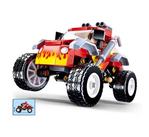 Sluban Stadt M38-B1105 Roter Geländewagen