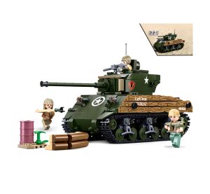 Sluban Army WW2 M38-B1110 Kampfpanzer M4A3 Sherman