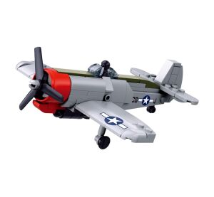 Sluban Model Bricks M38-B1617C P-47 Thunderbolt Jagdflugzeug im Maßstab 1:72
