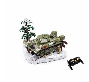 Sluban Power Bricks M38-B7072 R/C T34/76 (1942) Ferngesteuerter Tank
