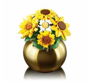 Sluban Flowers M38-P8062 Ein Strauß Sonnenblumen und Gänseblümchen in einer Vase