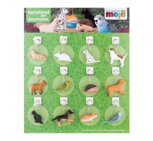 Mojo Display 72 Stk Schlüsselanhänger - Haustiere