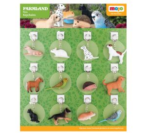 Mojo Display 36 Stk ​​Schlüsselanhängern – Haustiere