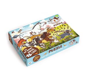 Magellan Puzzle Die Haferhorde Auf die Möhre, fertig, los! 200 Stück