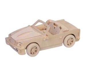 Woodcraft 3D Puzzle aus Holz Kleiner BMW