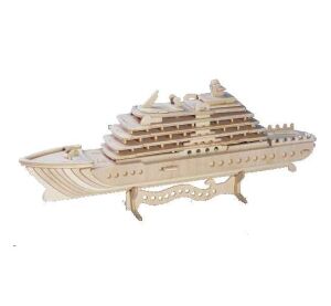 Woodcraft 3D-Puzzle aus Holz Luxusyacht