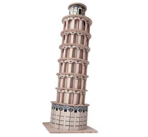 Woodcraft hölzerne 3D Puzzle berühmte Gebäude schiefen Turm