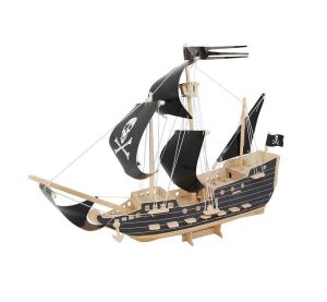 Woodcraft Holzpuzzle 3D Piratenschiff