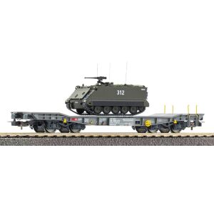 Piko Slmmnps Plattformwagen mit M113 Schützenpanzer, SBB-CFF V - 96280
