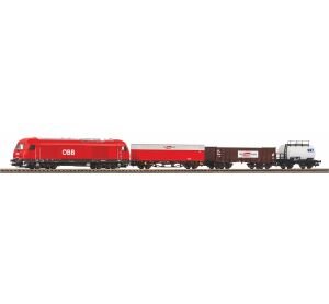 Piko Starterset Diesellokomotive ÖBB Hercules mit drei Güterwagen - 97948