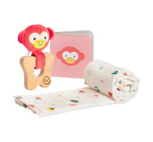 Petit Collage Baby Affe Geschenkset