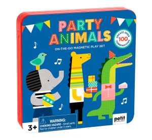 Petit Collage Magnetisches Buch Tierparty