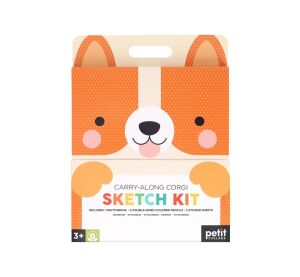 Petit Collage Corgi-Reisekunstset