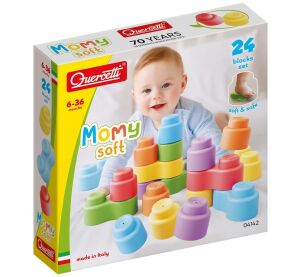 Quercetti Baukasten Momy Soft 24 Stück