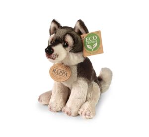 Rappa Plüsch-Wolf sitzend 15 cm ECO-FRIENDLY