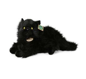Rappa Plüsch Katze schwarz liegend 30 cm ECO-FRIENDLY