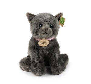 Rappa Plüschkatze graue 25 cm ECO-FRIENDLY