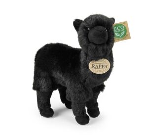 Rappa Plüsch-Lama Alpaka schwarz 23 cm ECO-FRIENDLY