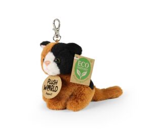 Rappa Plüsch-Schlüsselanhänger, Katzen-Anhänger 9 cm ECO-FRIENDLY PLUSH WORLD