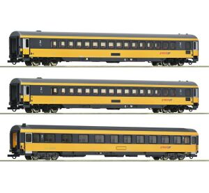 Roco 3-tlg. Set Reisezugwagen Regiojet - 6200082