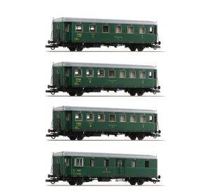 Roco 4-teiliges Set Personenwagen Rybák ČSD - 6200282