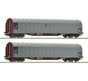 Roco 2-tlg. Set Schiebeplanenwagen Rils-y, CD Cargo - 6600159