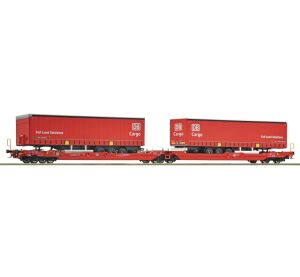 Roco Doppeltaschen-Gelenkwagen T3000e mit zwei DB Cargo Aufliegern - 6600168