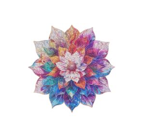 RoboTime Holzpuzzle Blumenmandala