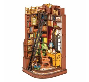 RoboTime 3D-Puzzle Buchstütze Miniaturhaus Ruhige Lernecke