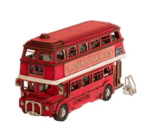 RoboTime 3D-Holzpuzzle Londoner Doppeldecker