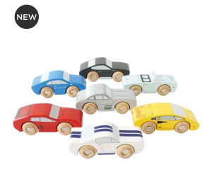 Le Toy Van Satz hölzerne Sportwagen