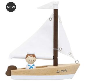 Le Toy Van Holzsegelboot mit Kapitän
