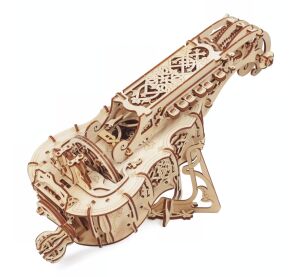 Ugears Mechanisches 3D-Holzpuzzle Drehleier (Hurdy-Gurdy)