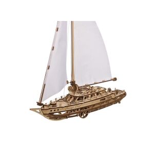 Ugears Mechanisches 3D-Holzpuzzle Yacht The Ocean Beauty