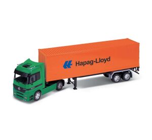 Welly Sattelzugmaschine mit Anhänger Mercedes-Benz Actros 1:32