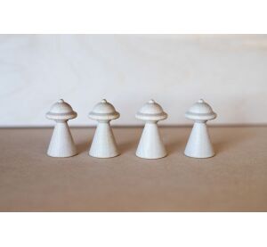 BeWooden Hölzerne Waldpuppe Ritter 4 Stück