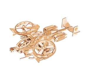 Woodcraft 3D-Puzzle aus Holz RDA Battle Helicopter