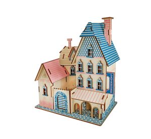 Woodcraft Hölzernes 3D Puzzle Villa PACA