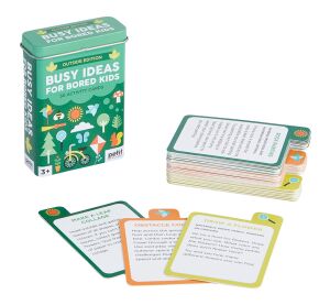 Petit Collage Cards in einer Schachtel gegen die Langeweile im Freien