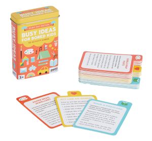 Petit Collage Karten in einer Schachtel gegen die Langeweile zu Hause