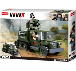 Sluban WWII M38-B0685 Sowjetisches 2in1 Halbkettenfahrzeug