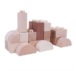 Bigjigs Baby Holz Clutches - Natur Set 100 Teile