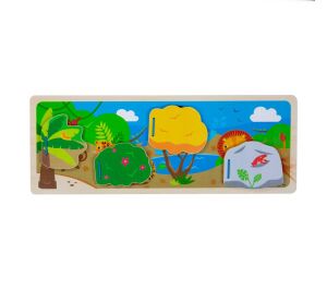 Bigjigs Toys Sensorisches Dschungel-Puzzle