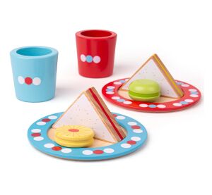 Bigjigs Toys Snack-Set mit Tupfen
