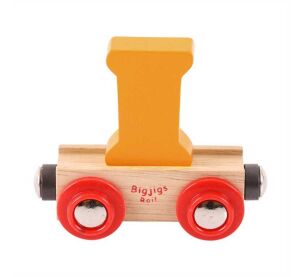 Bigjigs Rail Wagon Holzschienenbahn - Buchstabe I