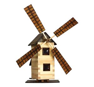 Walachia Windmühle Holz Klebeset